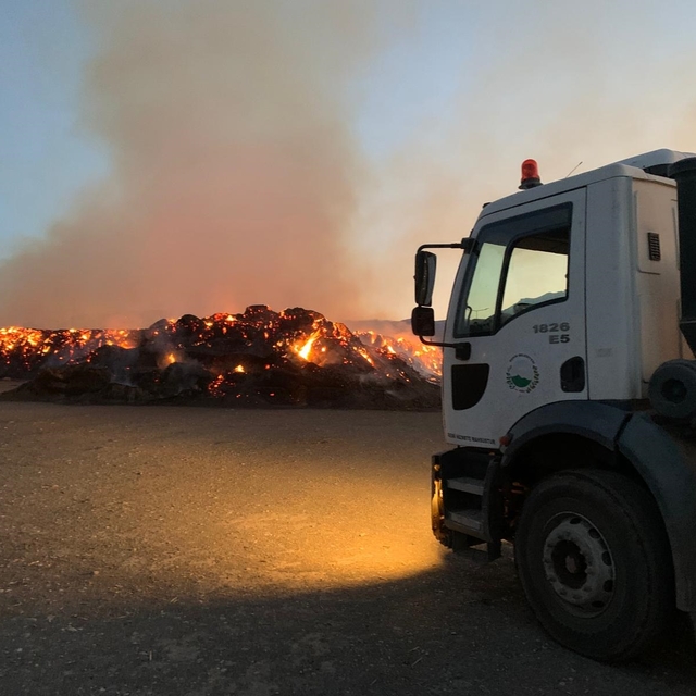 Mardin'deki 'mısır balyası' yangını, 3'üncü günde kontrol altına alındı