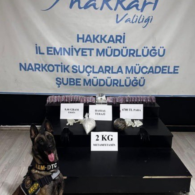 Hakkari'de 26 kilo 529 gram uyuşturucu ele geçirildi