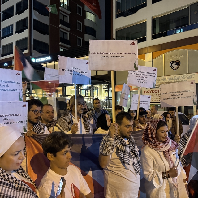 Kahramanmaraş'ta İsrail'in saldırıları protesto edildi
