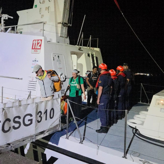 Sumud Filosu'ndan olumsuz hava şartları nedeniyle 4 aktivist tahliye edildi