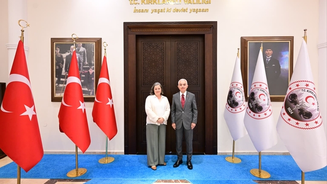 Kırklareli Valisi Turan'a ziyaretler sürüyor