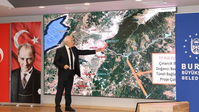 'Su şehri' Bursa'nın 1 haftalık suyu kaldı; kuruyan Nilüfer Barajı dronla görüntülendi