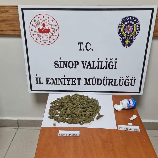 Sinop'ta uyuşturucu operasyonunda 2 kişi yakalandı