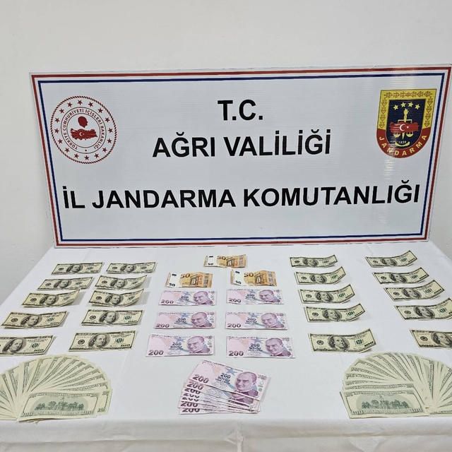 Ağrı'da sahte paralarla yakalanan şüpheli gözaltına alındı