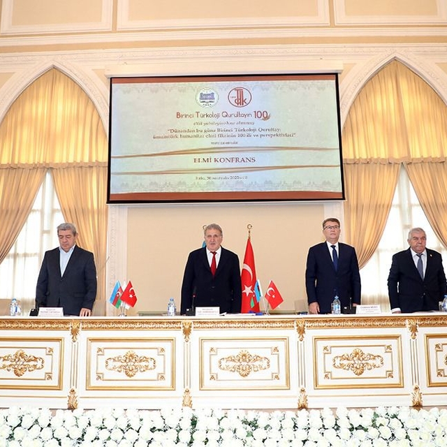 TDK Başkanı Prof. Dr. Mert, "Dünden Bugüne Birinci Türkoloji Kurultayı"na k...