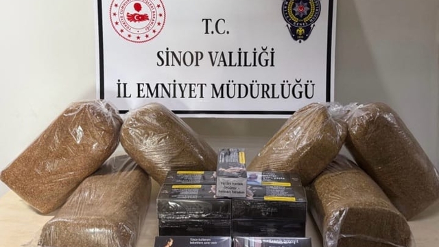 Erfelek'te kaçak tütün operasyonunda 1 kişi yakalandı