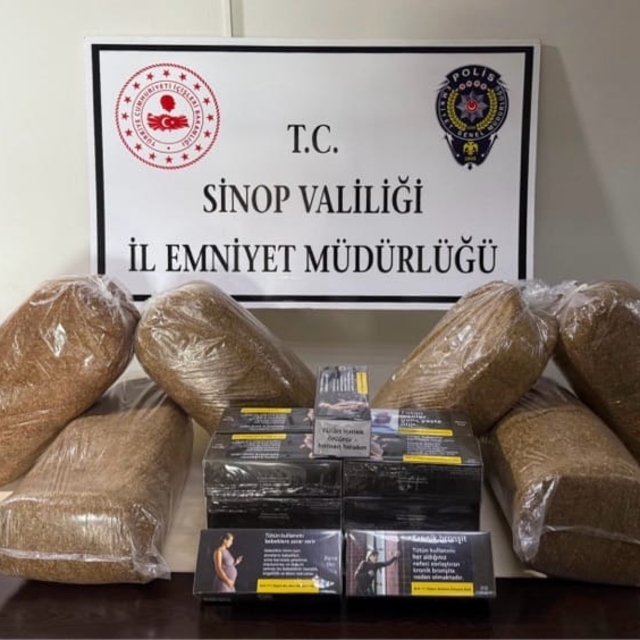 Erfelek'te kaçak tütün operasyonunda 1 kişi yakalandı