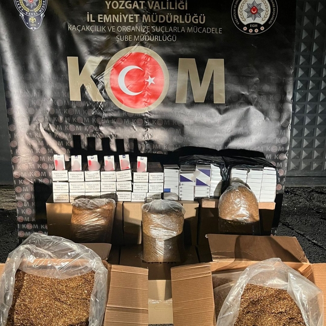 Yozgat'ta 45 bin makaron ele geçirildi