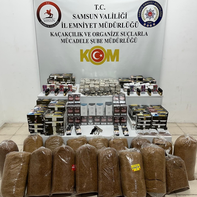 Samsun'da kaçakçılık operasyonunda 18 zanlı yakalandı