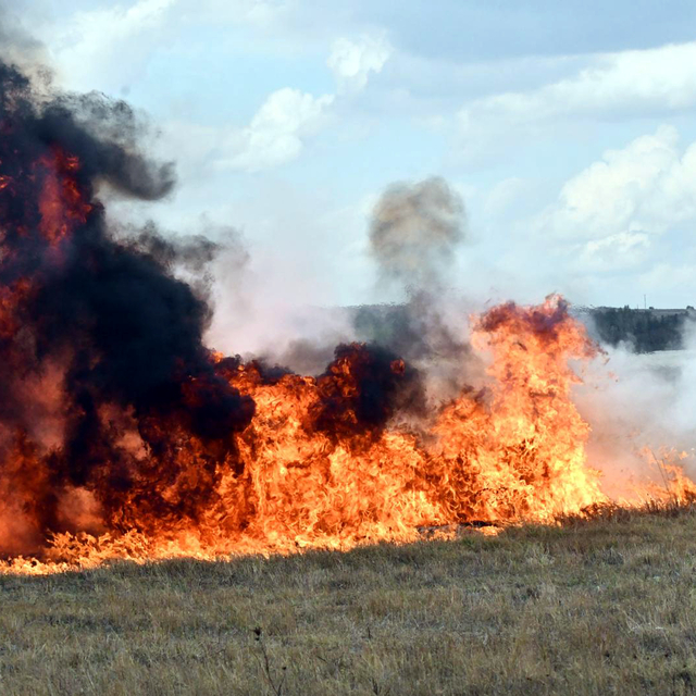 Havalimanında yangın tatbikatı