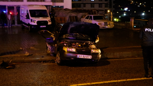 Samsun'da cip ile otomobil çarpıştı; 2 ölü, 2 yaralı