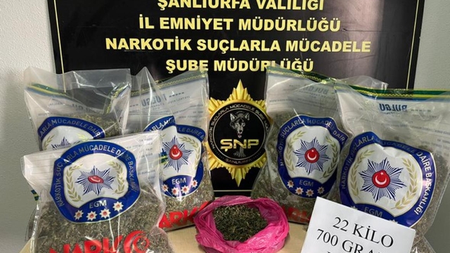 Şanlıurfa'da uyuşturucu operasyonunda 2 şüpheli yakalandı