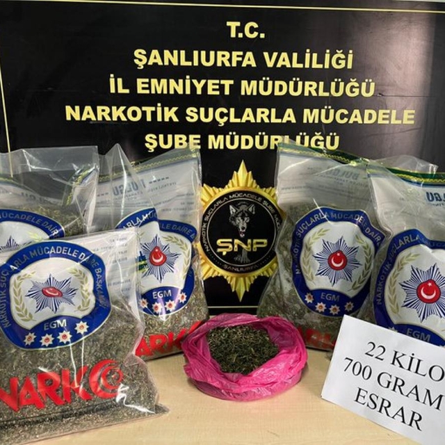 Şanlıurfa'da uyuşturucu operasyonunda 2 şüpheli yakalandı
