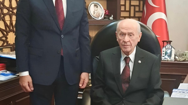 Karaisalı Belediye Başkanı Bekir Şimşek'ten MHP Genel Başkanı Bahçeli'ye ziyaret
