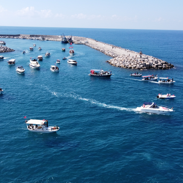 Hatay'da Küresel Sumud Filosu'nu "selamlama" etkinliği düzenlendi
