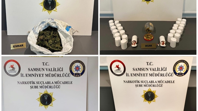 Samsun'da uyuşturucu operasyonunda 4 zanlı yakalandı