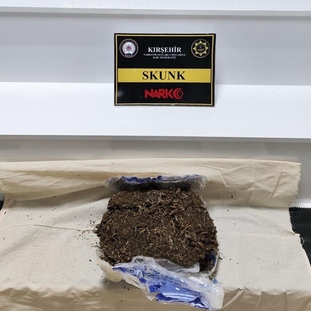 Kırşehir'de 1 kilo 600 gram uyuşturucu ele geçirildi