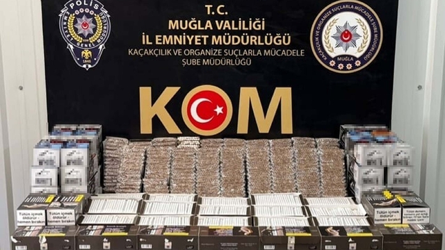 Muğla'da 17 bin 940 doldurulmuş makaron ele geçirildi