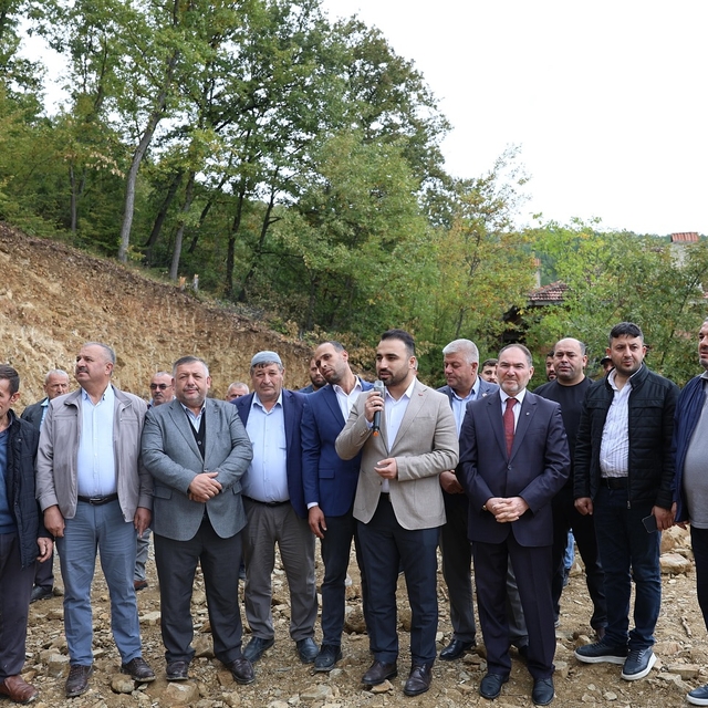 Vezirköprü'de Sırbaşmak Mahallesi'nde yapılan caminin temeli atıldı