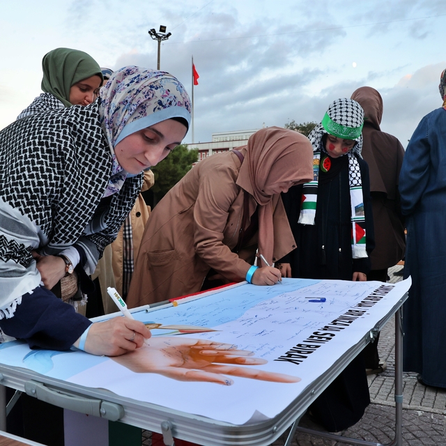 İsrail'in Küresel Sumud Filosu'na saldırısı Samsun'da kınandı