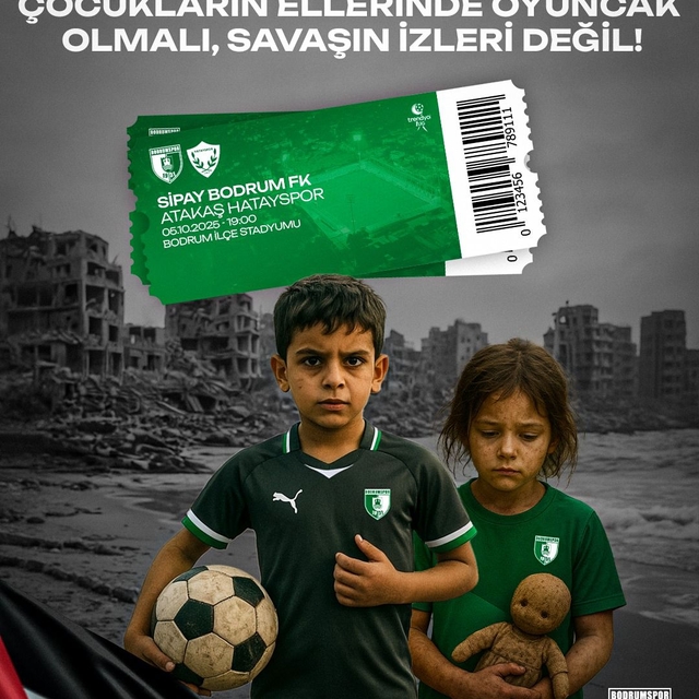 Bodrum FK'dan Gazze'ye anlamlı destek