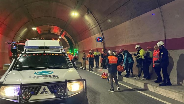 Yeni Zigana Tüneli'nde  yangın tatbikatı gerçekleştirildi