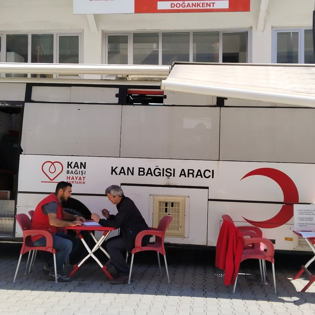 Doğankent'te kan bağışı kampanyası düzenlendi