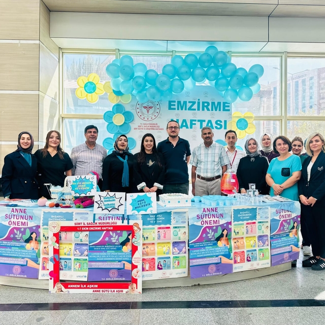 Siirt Eğitim ve Araştırma Hastanesi'nde "Emzirme Haftası" etkinliği