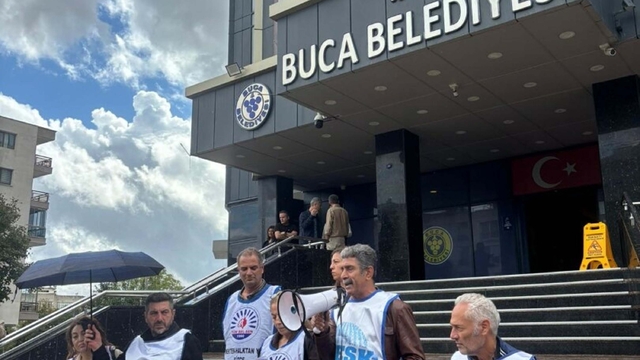 Buca Belediyesi'nde iş bırakma eylemi