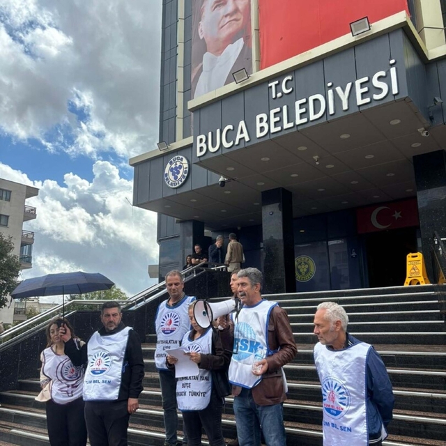 Buca Belediyesi'nde iş bırakma eylemi