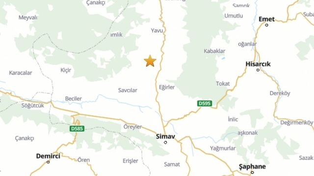 Kütahya'da 4.1 büyüklüğünde deprem