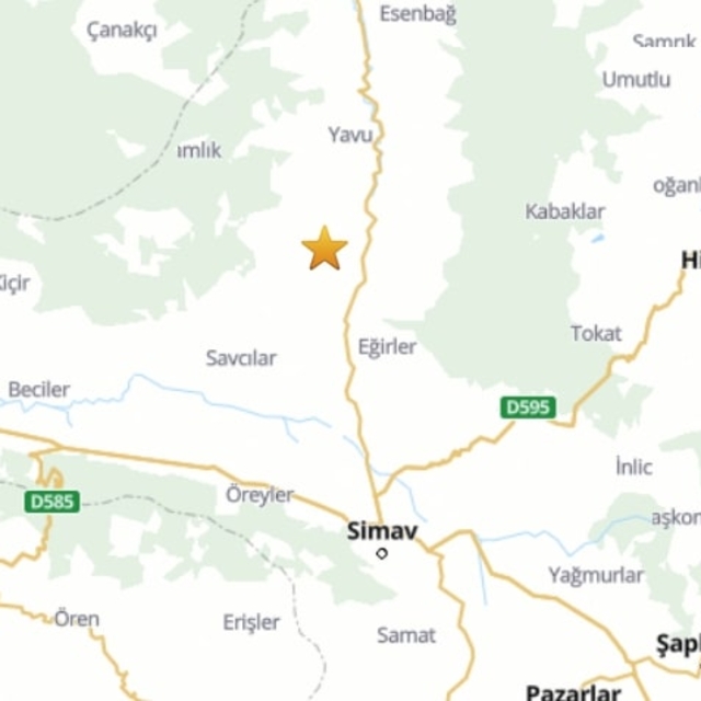 Kütahya'da 4.1 büyüklüğünde deprem