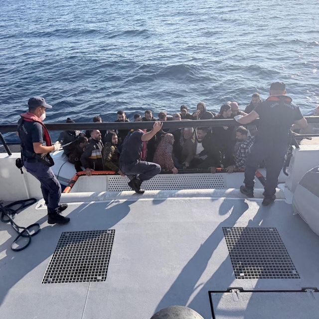 Bodrum'da 35 kaçak göçmen yakalandı
