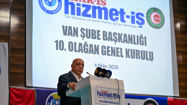 HAK-İŞ Genel Başkanı Arslan, Van'da konuştu: