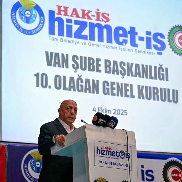 HAK-İŞ Genel Başkanı Arslan, Van'da konuştu: