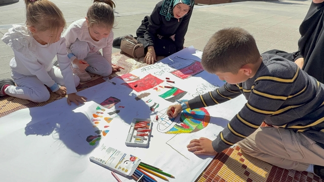 Yozgat'ta "Filistinli Çocuklar İçin Çiz" etkinliği düzenlendi