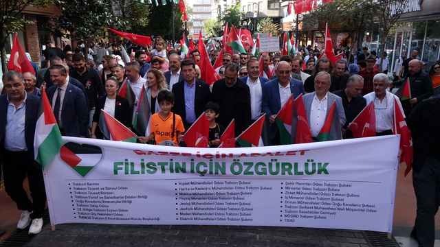 Trabzon'da 'Gazze Yürüyüşü'