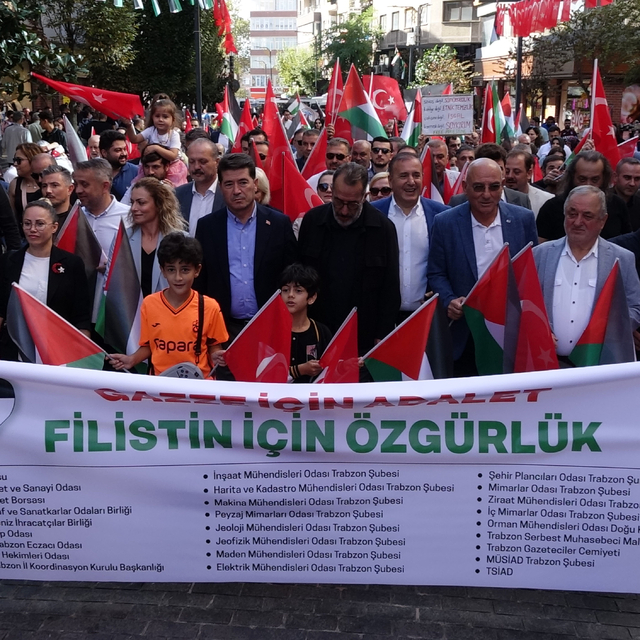 Trabzon'da 'Gazze Yürüyüşü'