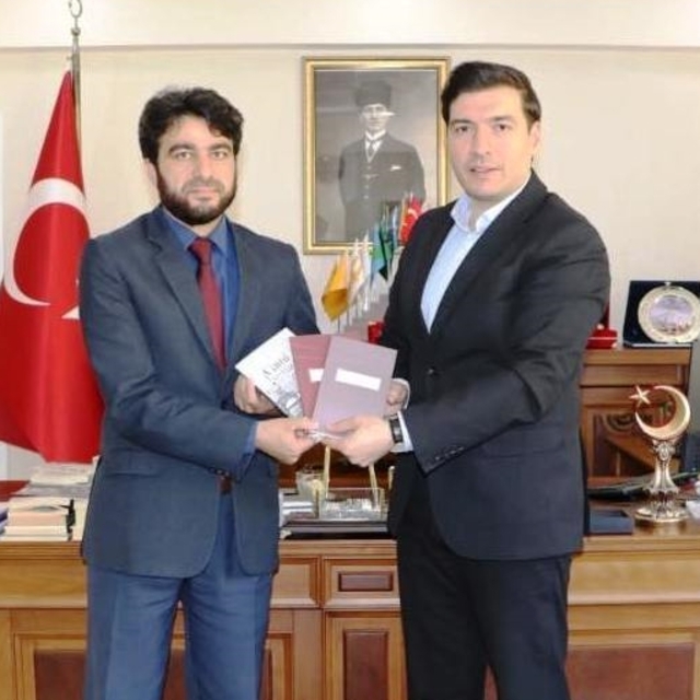 Keban Kaymakamı Atalık'ı, İlçe Müftüsü Meşe ziyaret etti