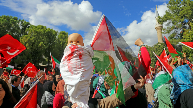 Muğla'da İsrail'in Gazze'ye yönelik saldırıları protesto edildi