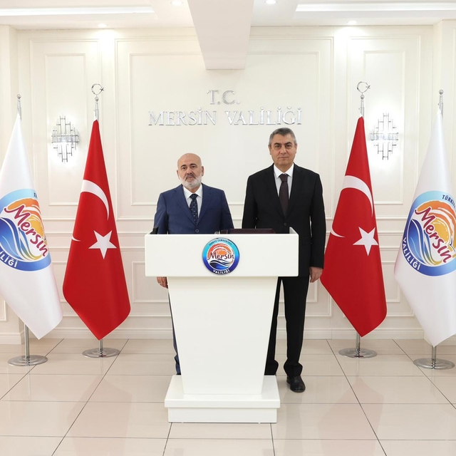 İçişleri Bakan Yardımcısı Sağlam, Mersin Valisi Toros'u ziyaret etti