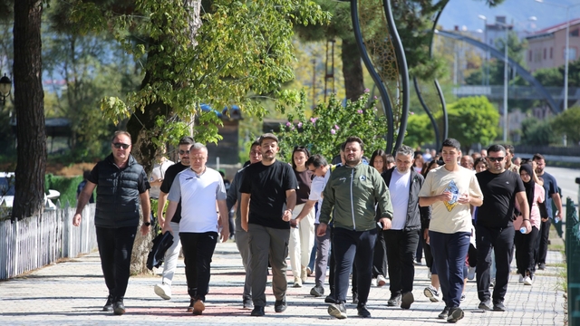 Espiye'de sağlıklı yaşam için yürüyüş yapıldı