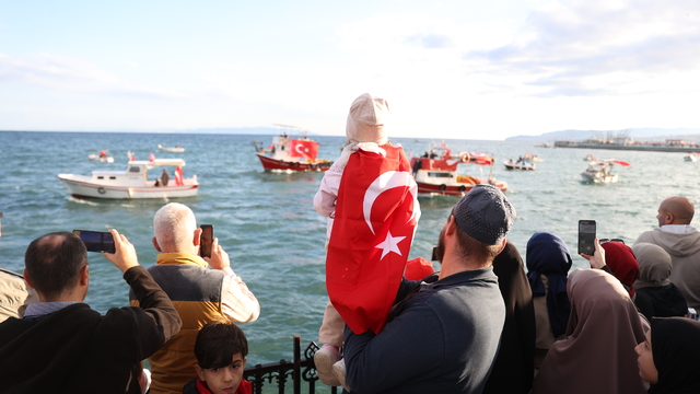 Tekirdağ'da Küresel Sumud Filosu'na destek etkinliği düzenlendi