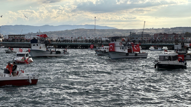 Tekirdağ'da Filistin'e destek mitingi
