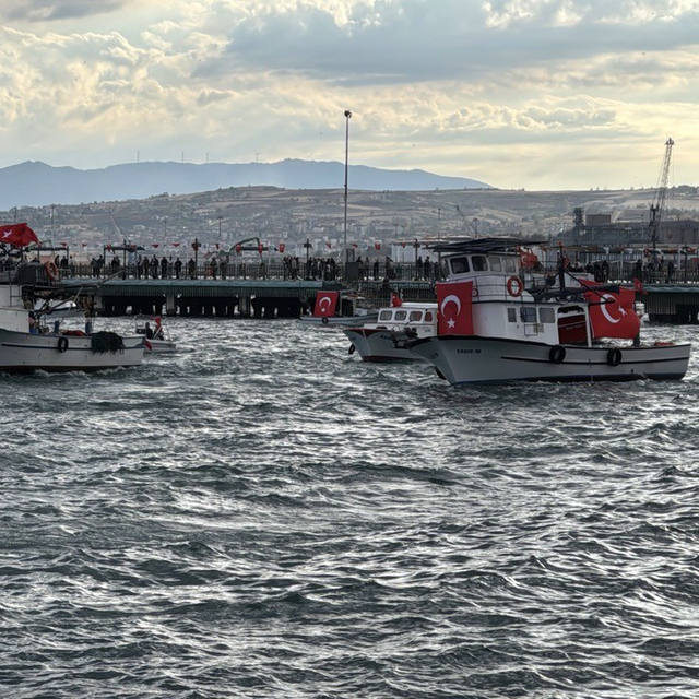 Tekirdağ'da Filistin'e destek mitingi