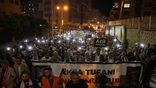 Mardin'de, "Gazze'ye Vefa Yürüyüşü" düzenlendi