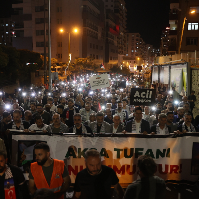 Mardin'de, "Gazze'ye Vefa Yürüyüşü" düzenlendi