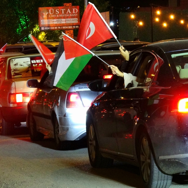 Karabük'te "Filistin için özgürlük" konvoyu oluşturuldu