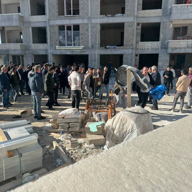 Ankara'da inşaatın 12'nci katındaki yük asansöründen düşen 2 işçi öldü