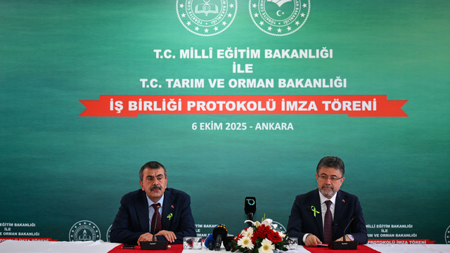 Milli Eğitim ile Tarım ve Orman bakanlıkları arasında "çatı protokolü" imzalandı
